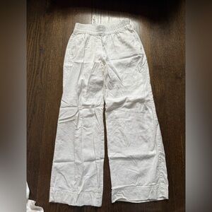Old Navy White Linen Pants